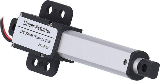 Geräuscharmer elektrischer Linearantrieb Painter Type 2, 50mm Hub, 12V DC, Silber, Aluminium - Bild 1