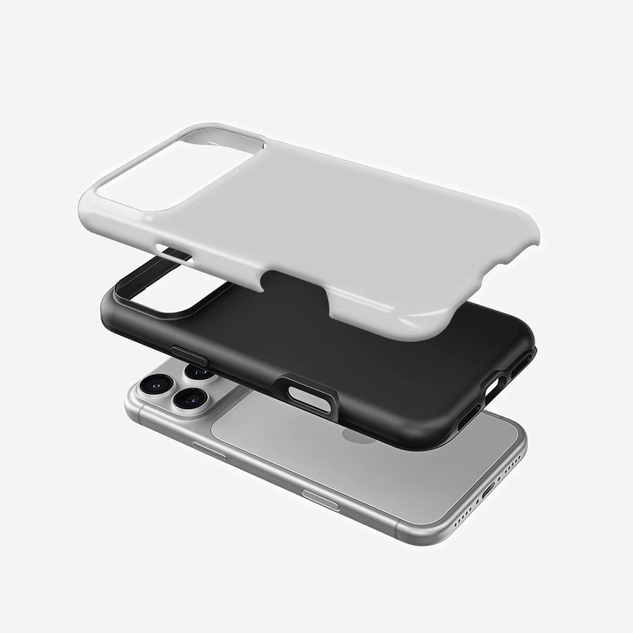 Aurea Case Matte Bumper MagSafe kompatible iPhone Hülle aus hartem PC in Reinweiß - Bild 2