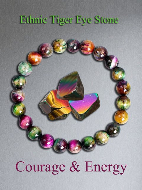 EmbraceNature Armband, Tigerauge, Bunt - Bild 1