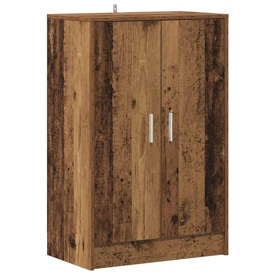 vidaXL Schuhschrank Altholz-Optik in Braun aus Holzwerkstoff, B/T/H: 60 x 35 x 92 cm - Bild 2