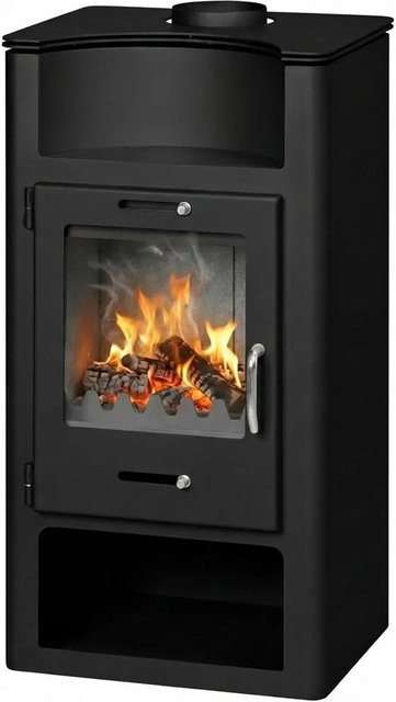 Victoria Kaminofen Elegance Schwarz aus Stahl mit 9,57 kW, B: 101,0 cm, H: 48,6 cm, T: 51,0 cm - Bild 1