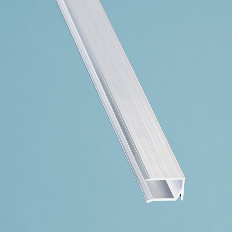 Scobalit Alu Abschlussprofil mit Tropfnase als Kantenschutz für 16 mm Plattenstärke in Silber pressblank - Bild 1