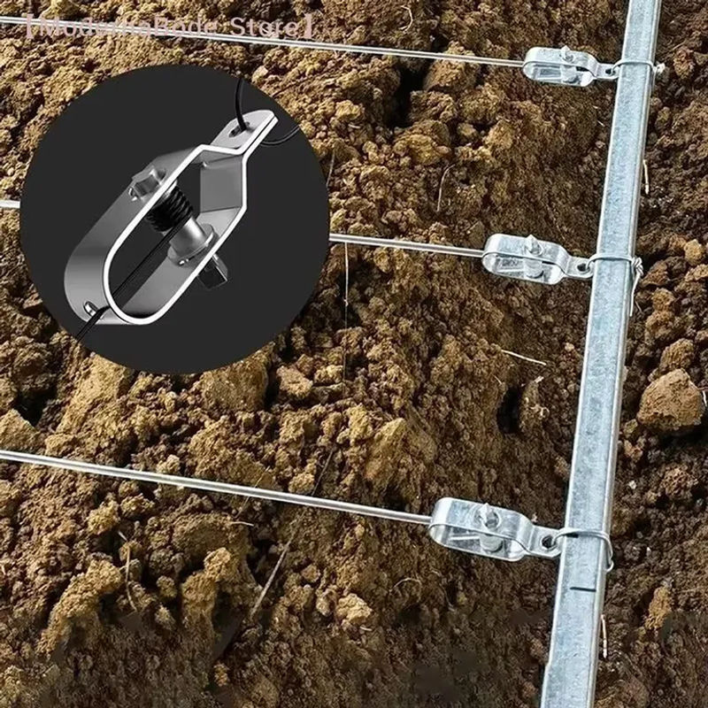 Hoeaden Drahtseilspanner aus Stahl in Silber, 5 Stück Hochleistungs-Seilspanner zur Spannungsverstellung für Gartenzäune und Drahtseilbefestigungen - Bild 5