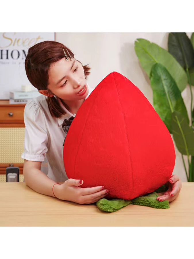 Erdbeere Plüsch Spielzeug, weich gefüllt, Obst Sofa Kissen - Bild 4