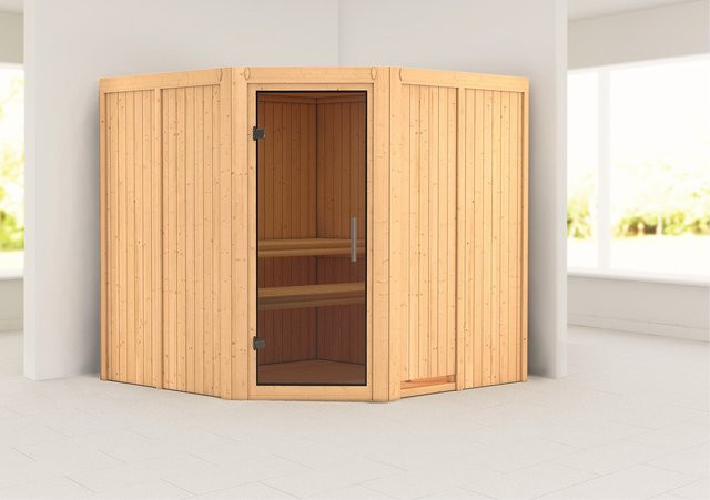 Karibu Sauna San Rafael Set naturbelassen ohne Ofen - Bild 1