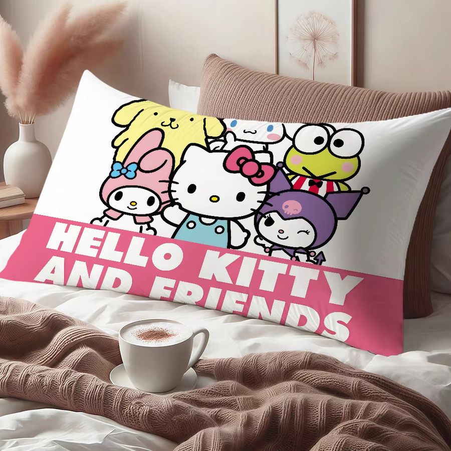 Sanrio Kissenbezug Rechteckig mit Kuromi und Hello Kitty Motiv in Multicolor - Bild 5