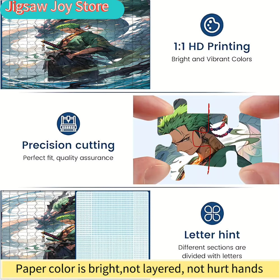 KAYOU One Piece Roronoa Zoro Green Dragon Water Scene Papierpuzzle - Bild 2