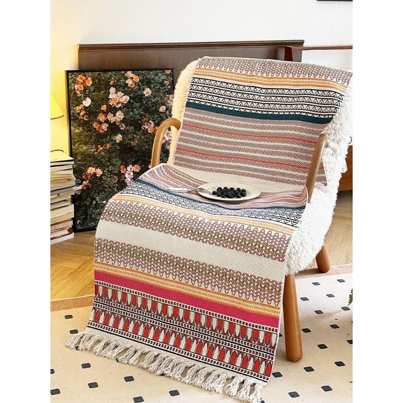 Super Six Sofabezug aus Baumwolle und Leinen im Retro-Stil, Farbe: Orange, Breite: 60 cm, Länge: 150 cm - Bild 3