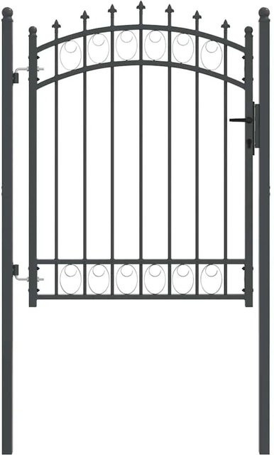 vidaXL Gartentor EMMEN aus Stahl in Grau, B/H: 150 x 100 cm - Bild 1