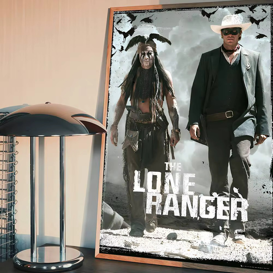 The Lone Ranger Anime-Poster Wandkunst aus weißem Kraftpapier - Bild 5