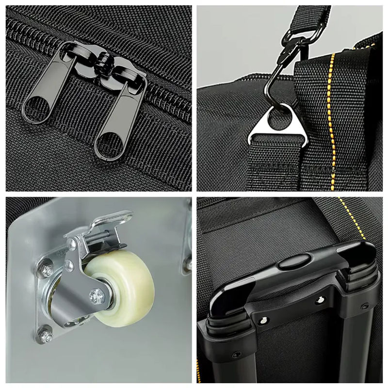 WINHUNT Rollbare Werkzeugtasche mit Teleskop-Gummigriff und robustem Rad - Bild 2