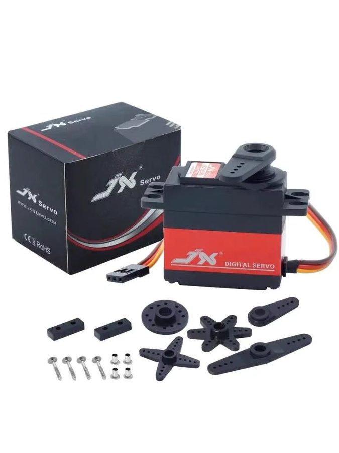 JX PDI-6221MG Digitales RC-Servo, Metallgetriebe, Schwarz - Bild 3