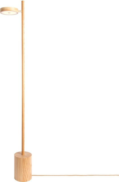 Good&Mojo Okinawa LED-Stehleuchte aus Eschenholz natur, dimmbar, modern und zylindrisch - Bild 1