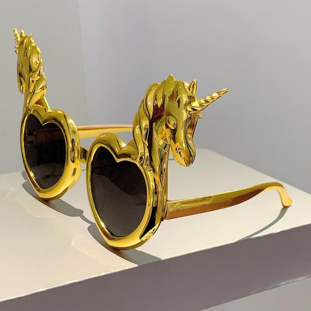 KAMMPT Partybrille Herz, Gold, Kunststoff, Damen - Bild 1