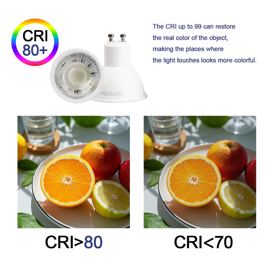 GU10 LED-Strahlerlampen mit COB-Technologie, 7 W, 120 Grad Abstrahlwinkel, Weiß - Bild 3