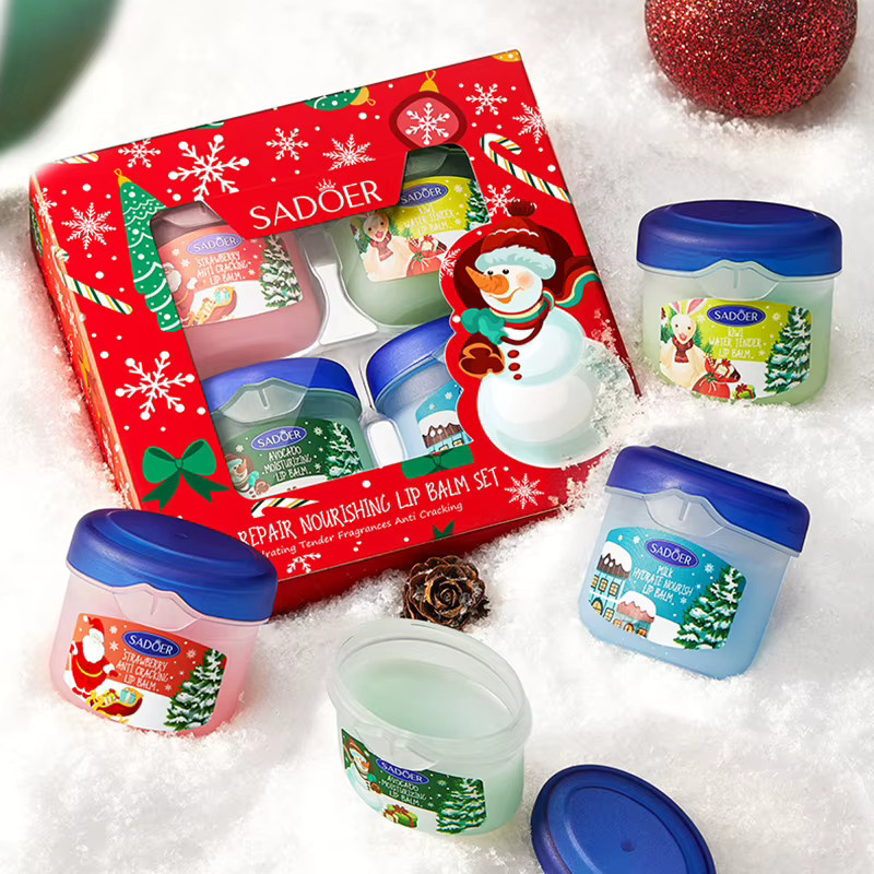 SADOER Lip Balm, 3/4 Stück Set, glänzend, Unisex - Bild 3