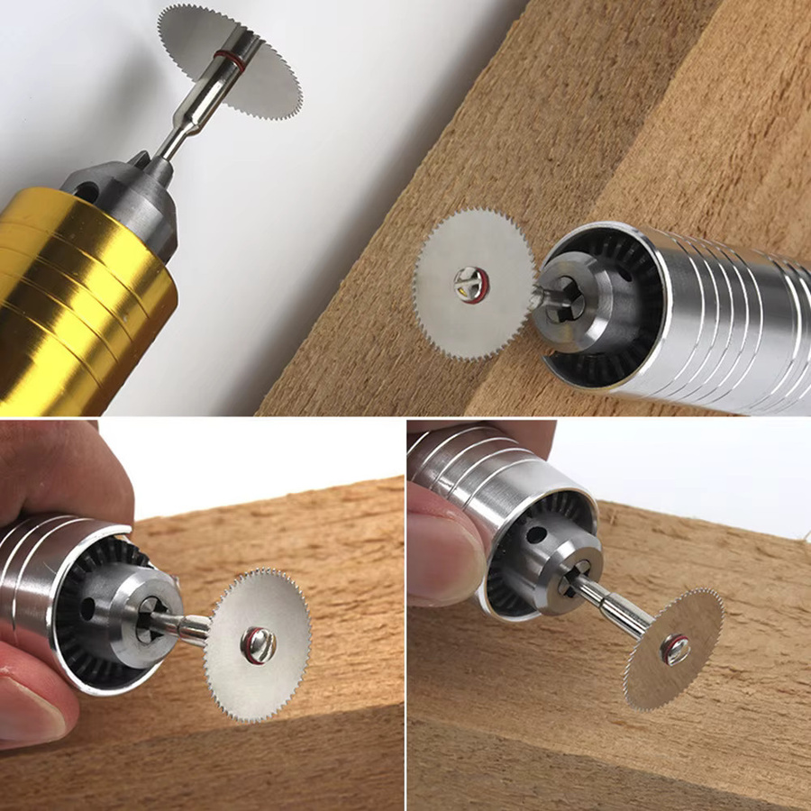 Toorise HSS Kreissägeblätter Set mit Verlängerungsstange für Holz und Metall in Silber - Bild 4
