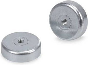 Di-soric 209863 Magnethalter-Set aus Metall in Silber, 2 Stück - Bild 1