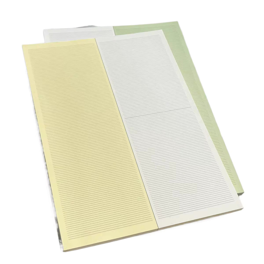 B5 doppelseitiges Farbnotizbuch mit 50 Blatt, liniertes zerreißbares Notizbuch in Gelb und Multicolour - Bild 1
