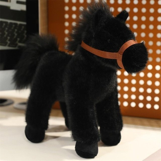 Fashnics Pferd Plüschtier, schwarz, 23cm, ab 3 Jahren - Bild 1