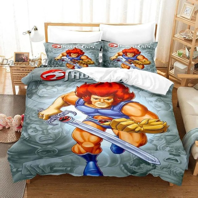 Thundercats Anime Bettwäsche Set mit 3D-Druck, Mehrfarbig, Material Mikrofaser Polyester, B/H: 135 x 200 cm - Bild 1