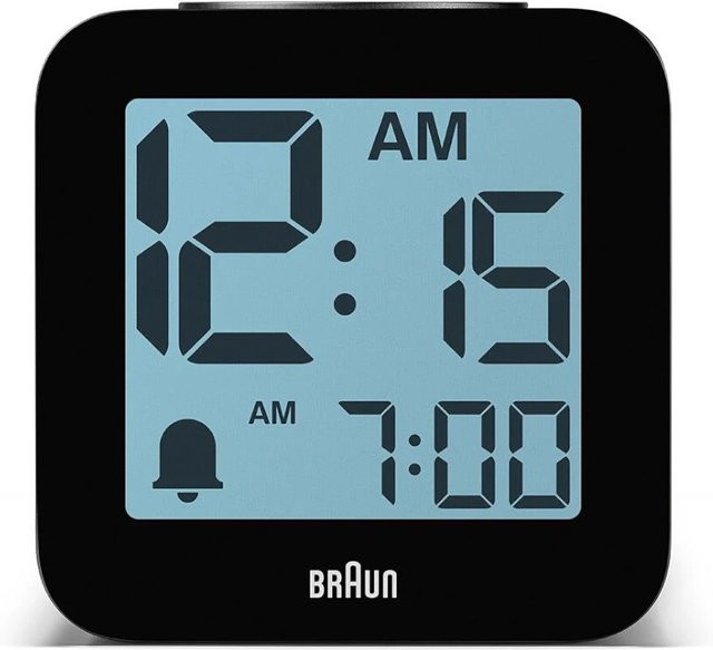 Braun BC25BP Sprechender Wecker in Schwarz und Grau - Bild 1