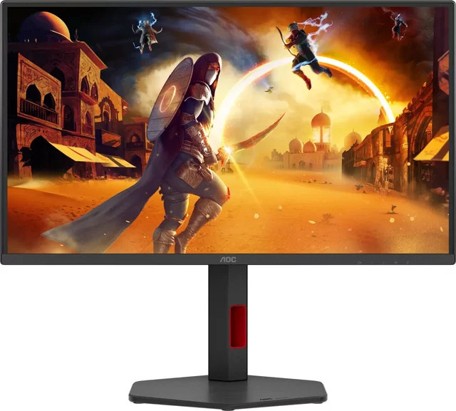 AOC Q25G4SR Gaming-Monitor mit 63,5 cm (25 Zoll) Display, QHD 2560 x 1440 Auflösung, 300 Hz, IPS-Panel, DisplayHDR 400, Schwarz-Rot - Bild 1