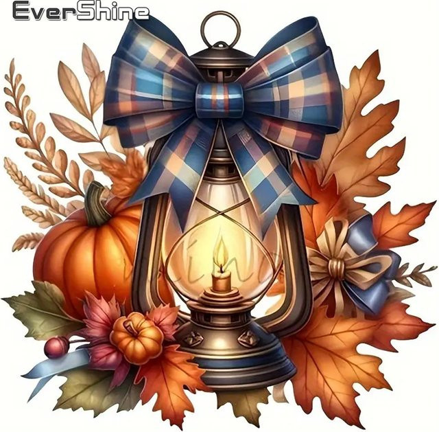 EverShine DIY Diamantmosaik Set Landschaft Kürbis Kreuzstich Kit in Multicolour - Bild 1