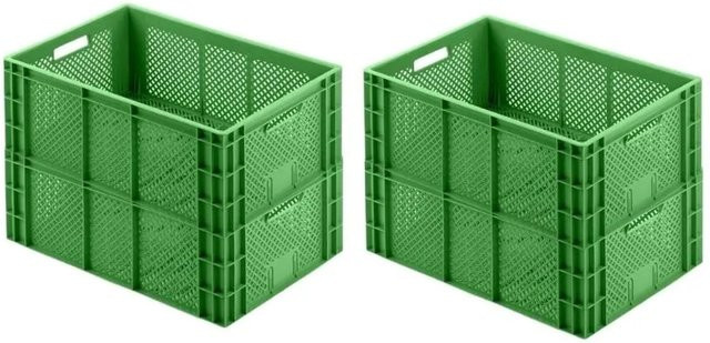 CHEFGASTRO Eurobehälter Obst- und Gemüsekasten Set, Grün, H x B x T: 22 x 40 x 60 cm - Bild 1