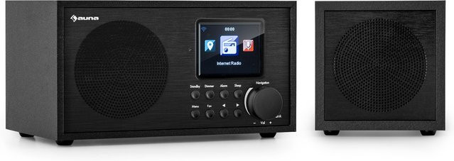 Auna Silver Star Mini Two Internet DAB+ FM Radio mit WiFi und Bluetooth in Schwarz - Bild 1