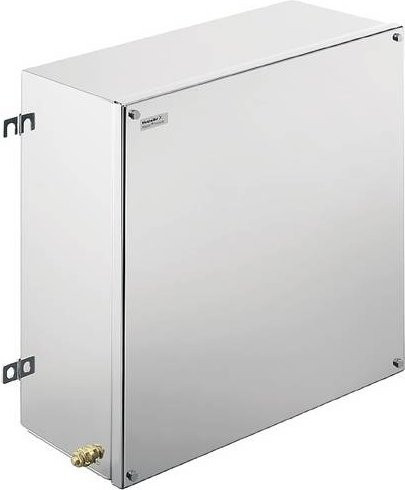 Weidmüller KTB FS 484815 S4E4 Gehäuse aus Edelstahl in Silber, B/T/H: 48,0 x 48,0 x 15,0 cm - Bild 1