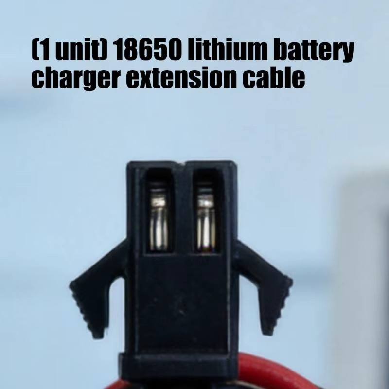Q6PA Multifunktionales 150-mm-Schnellladekabel für 3,7-V-18650-Batterien, Schwarz - Bild 4