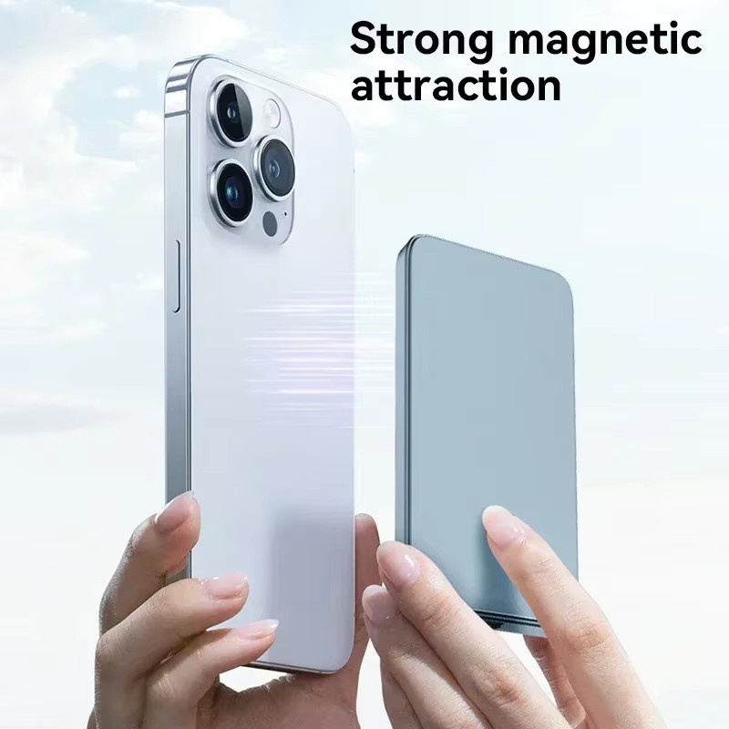 VIVO Ultra Dünne MagSafe Powerbank 50000mAh mit magnetischem kabellosem Schnellladen in Schwarz - Bild 3