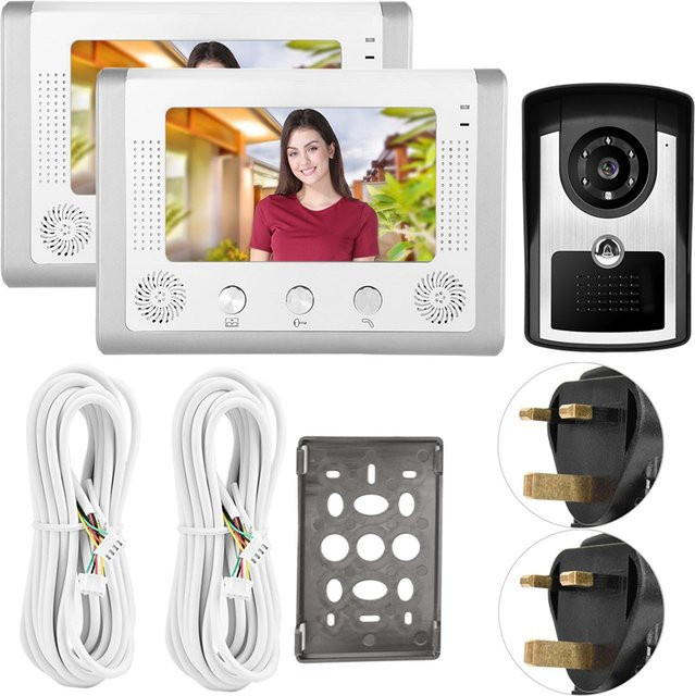 KONNWEI 7 Zoll HD Video Türsprechanlage Intercom Kit 801FC12 - Bild 1