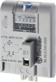 Finder Industrie-Zeitmodul Serie 86.00 86.00.0.240 12-240V AC/DC - Bild 1