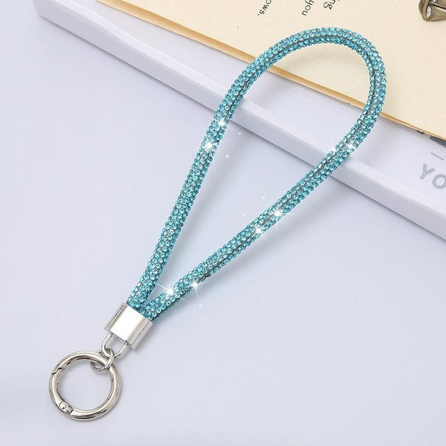 Nue Living Handy-Kristall-Handschlaufe, Strass, blau, Unisex - Bild 1