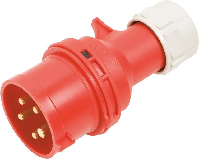 PCE CEE-Stecker 5-polig 16 A/380 V IP44 Rot B/T/H: 60 x 130 x 60 cm - Bild 2