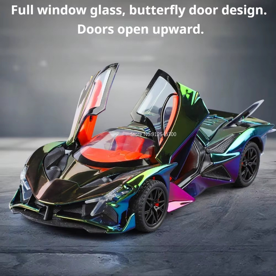 RMZ city Apollo EVO Automodell, 1:32 Maßstab, mit Licht und Sound, Metall - Bild 4