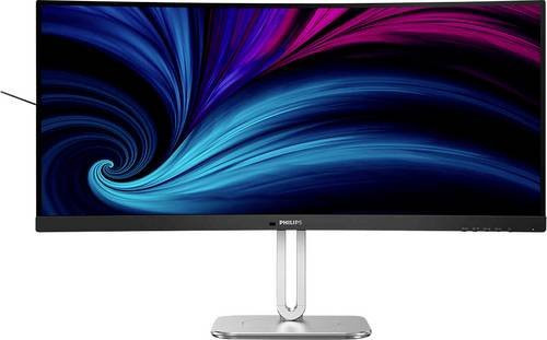 Philips 34B2U5600C LED-Monitor 34 Zoll VA LCD mit QHD 3440 x 1440 Pixeln, 21:9, DisplayPort, USB-C und Ethernet/LAN in Schwarz, Silber und Grau - Bild 1
