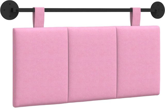 vidaXL Wandmontiertes Polsterpaneel in Rosa mit Stoffbezug, B/H/T: 90 x 55 x 5 cm - Bild 1
