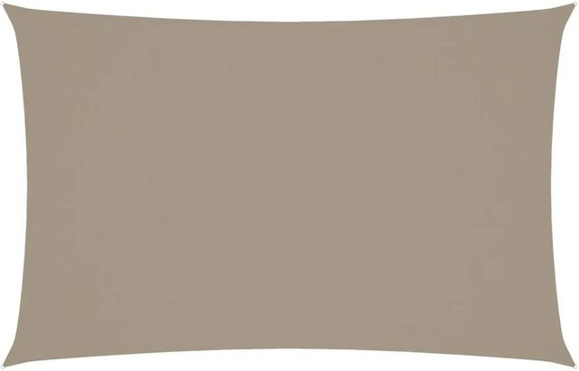 Furnicato Sonnensegel aus PU-beschichtetem Oxford-Gewebe, rechteckig, Taupe, Breite: 7 m, Tiefe: 4 m - Bild 1