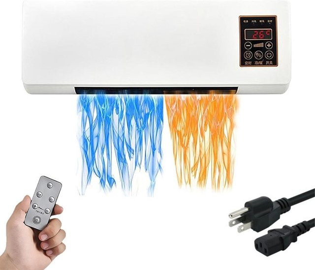 APWIKOGER Mobile Split Klimaanlage 2 in 1 Heizung und Kühlung in Weiß mit Fernbedienung - Bild 1