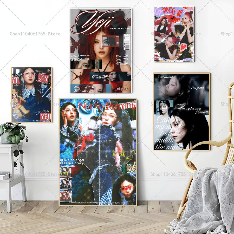 Singer Y-Yejis Poster selbstklebender wasserfester Kunstdruckaufkleber aus Papier in Mehrfarbig - Bild 4