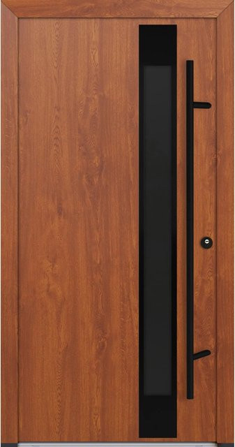 FM Türen Innenbeschläge Set AS68 Modell 34 Goldene Eiche Rechts, B: 100 cm, H: 210 cm - Bild 1