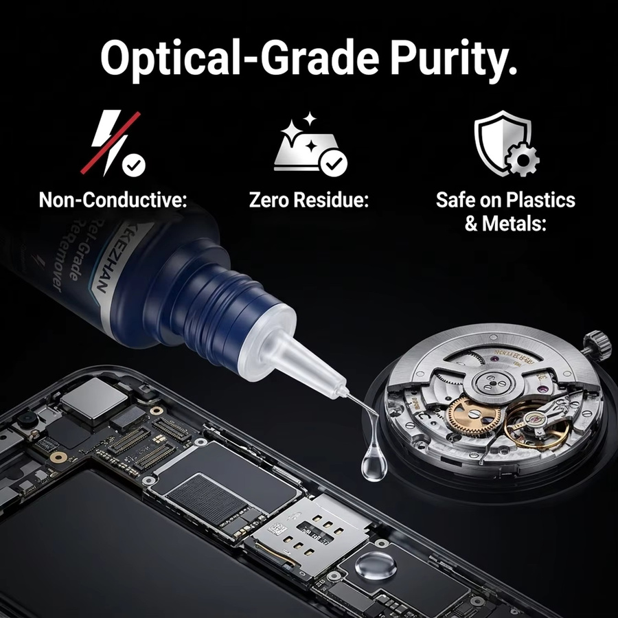 SIKEZHAN Optischer Klebstoffentferner 20ml mit Präzisionsspitze als Klebstofflösemel für iPhone-Bildschirm- und Batteriereparaturen, nicht-leitende Flüssigkeit - Bild 4