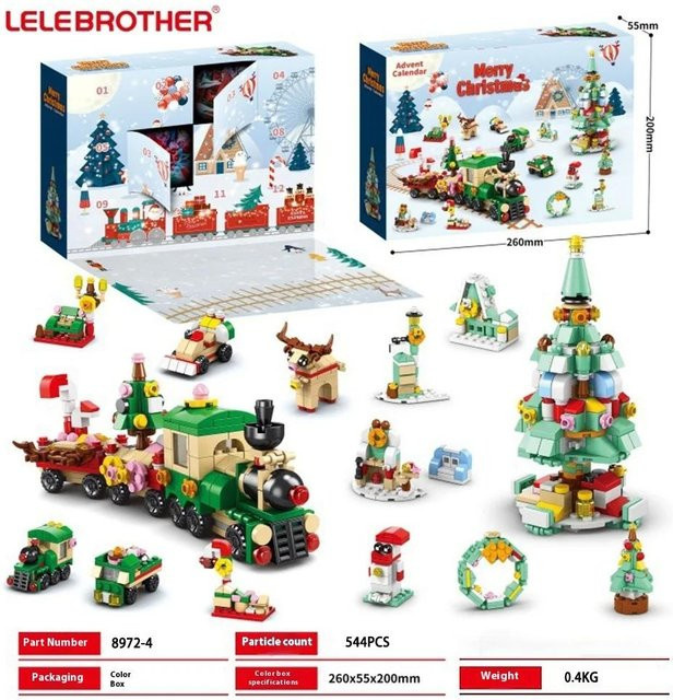 Fashnics Weihnachtsbaum Weihnachtsdorf Klemmbausteine - Bild 1