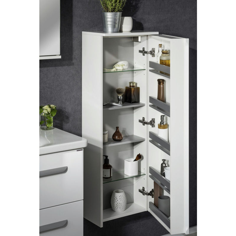 Fackelmann Bad-Hängeschrank Magic Weiß Hochglanz B/T/H: 40,5 x 26,0 x 115,0 cm - Bild 2