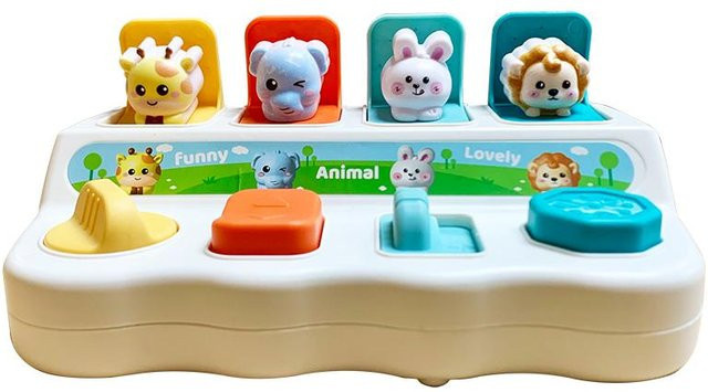 Yiran toy Baby Montessori Knöpfebox Lernpuzzle 0-3 Jahre bunt - Bild 1