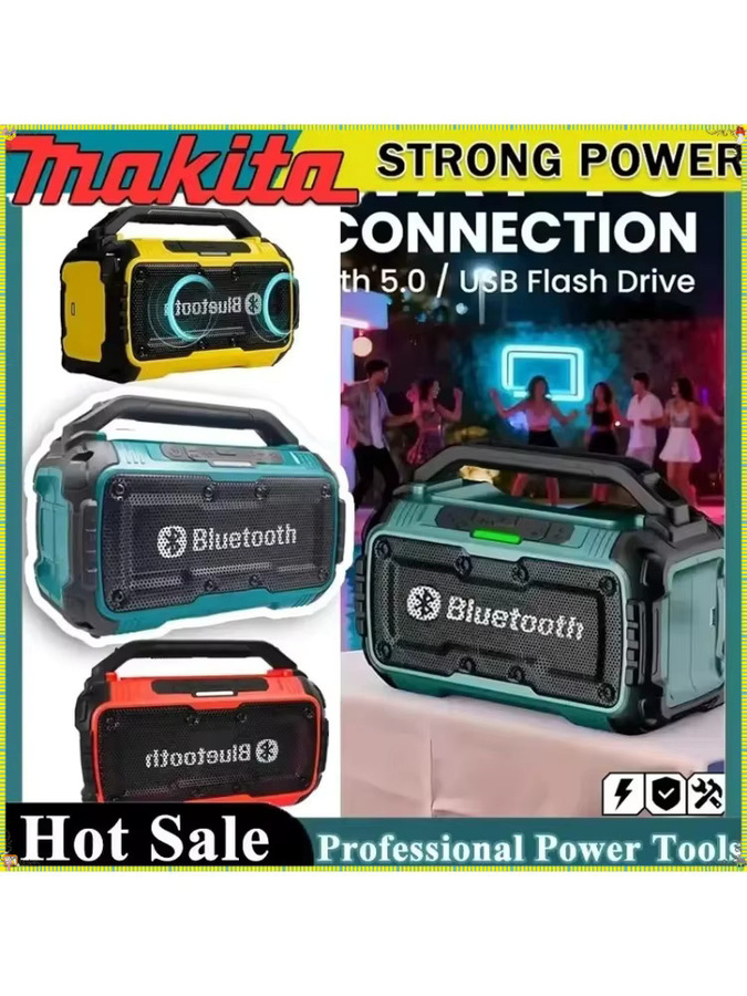 Makita Bluetooth-Lautsprecher mit USB-C-Anschluss und Stereo-Surround-Funktion für 18V Akku-Werkzeuge - Bild 6
