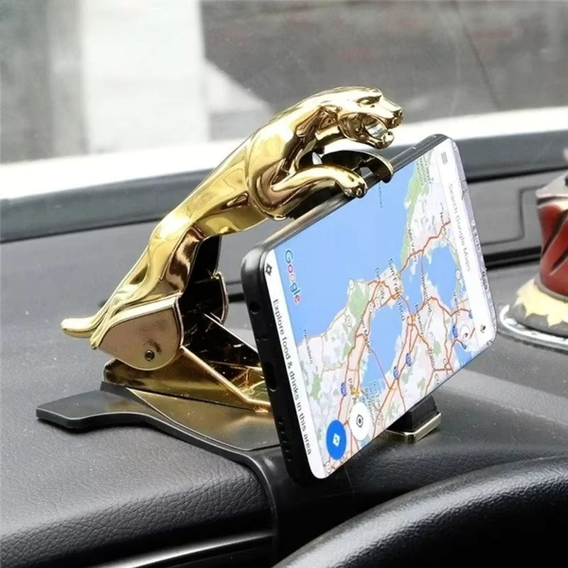 Personalisierte Auto-Handyhalterung als Tischplatten-Halterung für die Navigation in Silber oder Gold - Bild 3